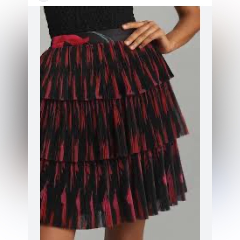 ANTHROPOLOGIE HUTCH Layered Tulle skirt medium NEW